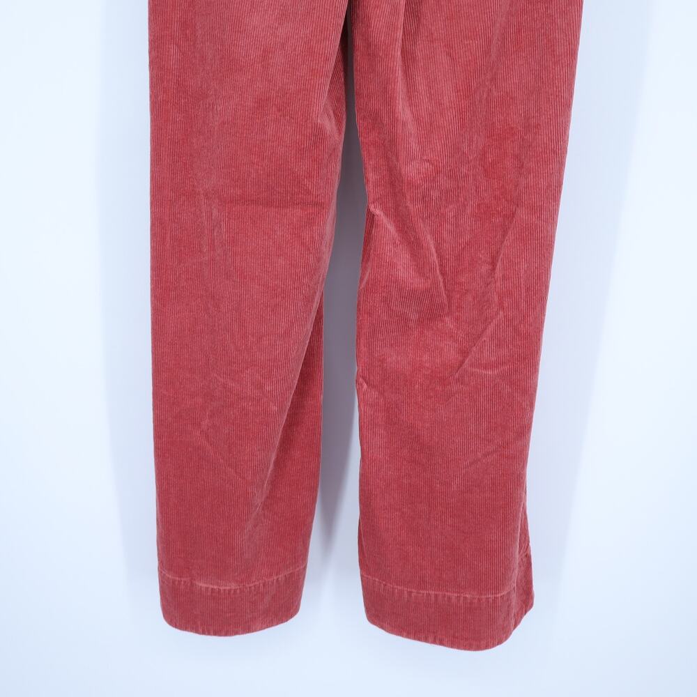 Pilcro Corduroy Wide Leg Jeans Brick Red High Rise Button Fly Women's 26 - Picture 9 of 12